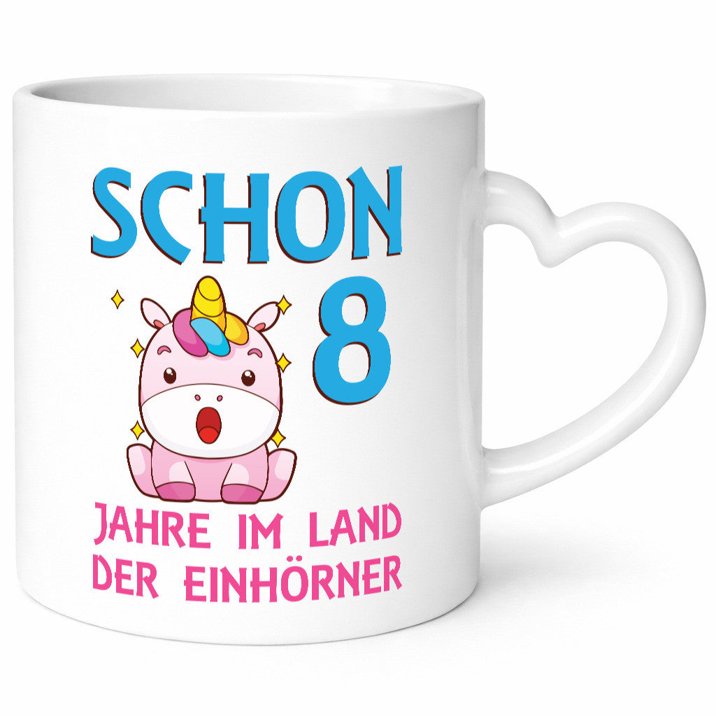 Schon 8 Jahre im Land der Einhörner | Einhorn lustig Humor Geschenkidee