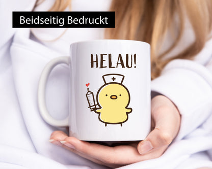 Helau | Küken Spritze Humor Geschenkidee Tasse