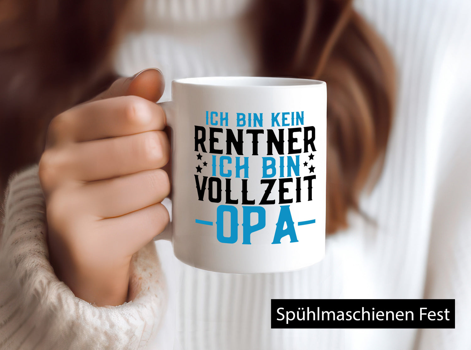 Rentner | Vollzeit Opa Pension Ruhestand Großvater lustiger Spruch Geschenk