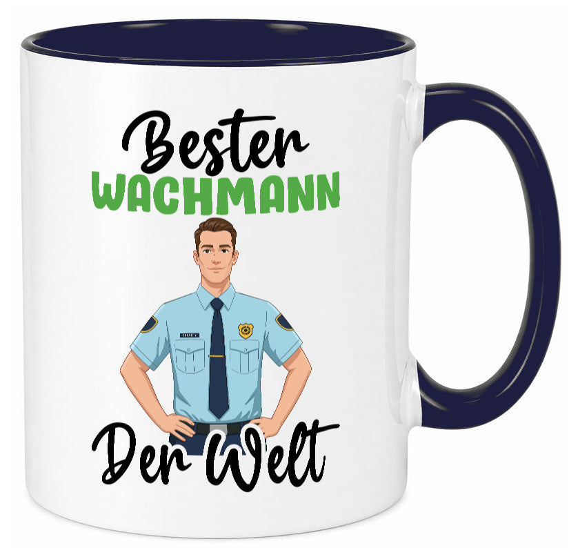 Bester Wachmann | Wachpersonal Nachtwächter v2 Geschenk Humor Geschenkidee Tasse