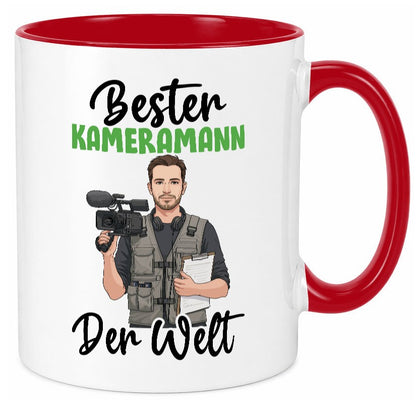 Bester Kameramann | Kamera v2 lustig Humor Geschenkidee Geschenk Tasse