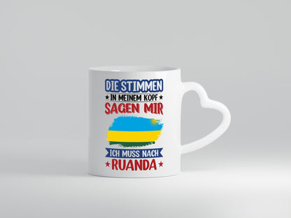 Ruanda | Urlaub Stimmen in meinem Kopf Traumland lustiger Spruch Geschenk Humor