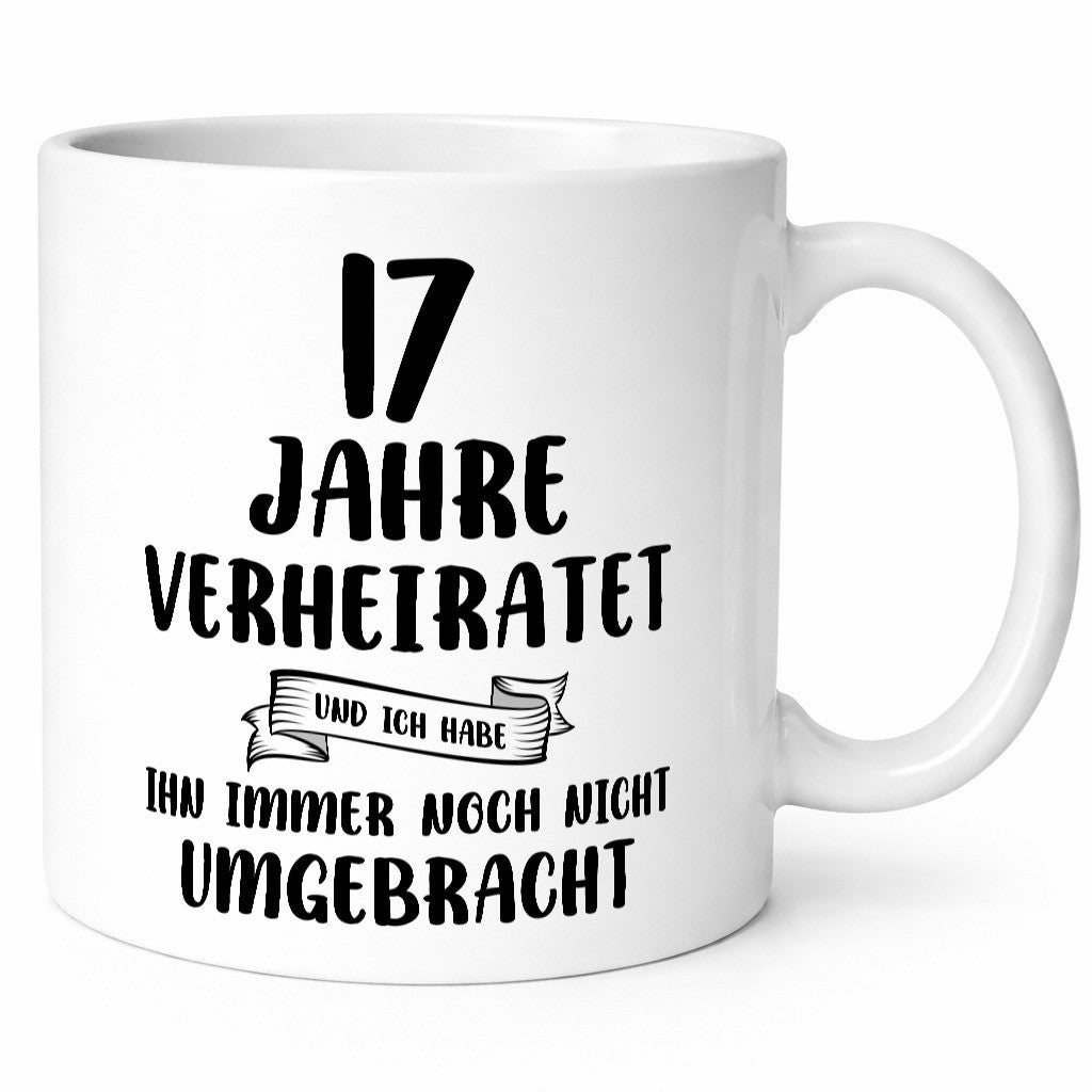 17 Jahre Verheiratet, immer noch am Leben! lustiger Spruch Geschenk Humor