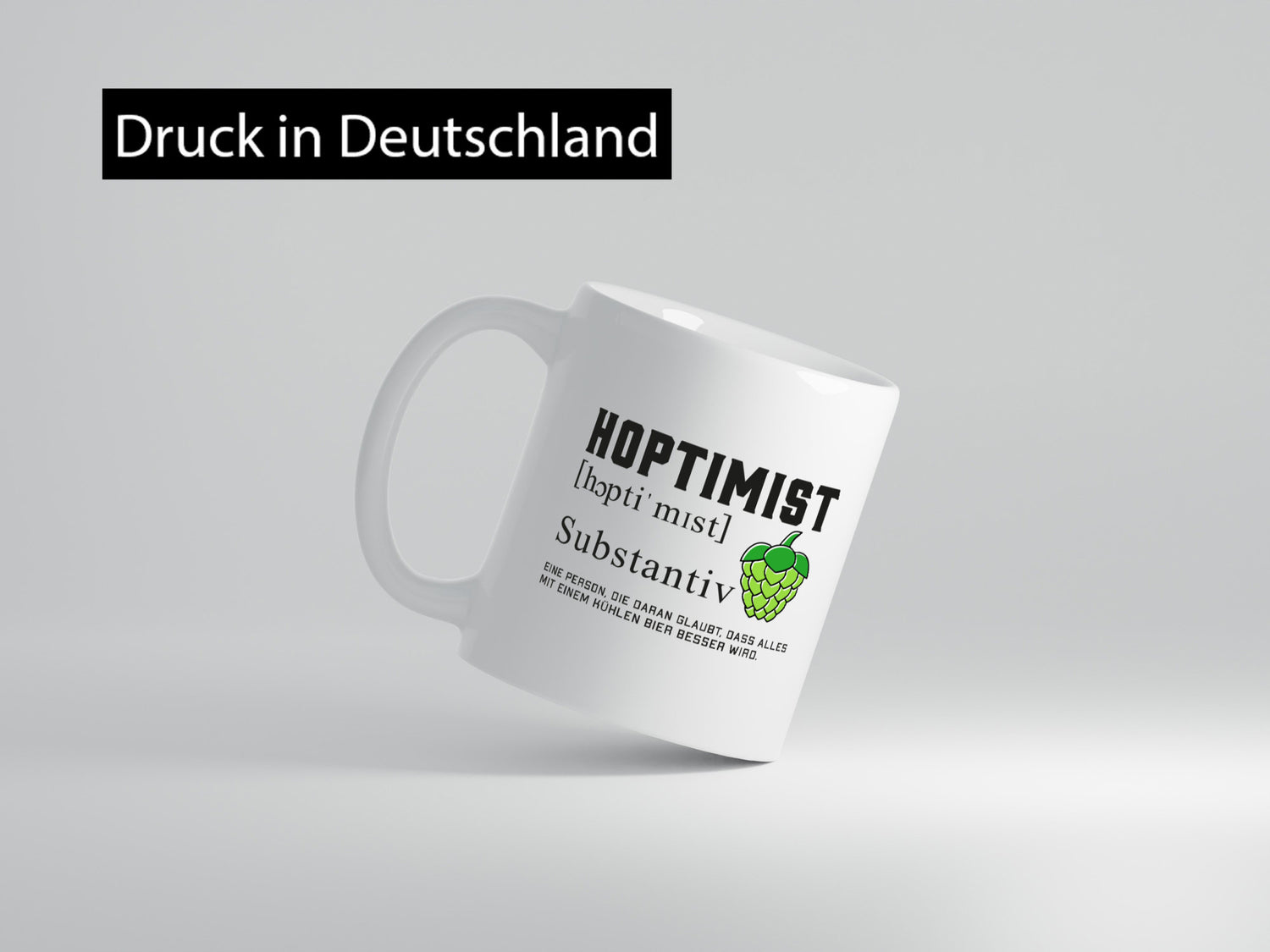 Hoptimist | Bierliebhaber Hopfen Bier Pils Party Geschenkidee Humor Tasse