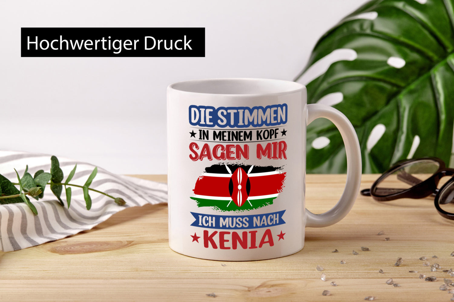 Kenia | Urlaub Stimmen in meinem Kopf Traumland lustiger Spruch Geschenk Humor