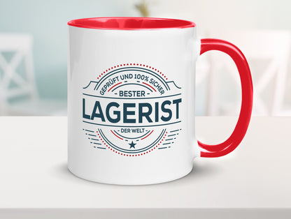 Geprüft und sicher: Lagerist | Lageristen Lager Arbeiter lustiger Spruch