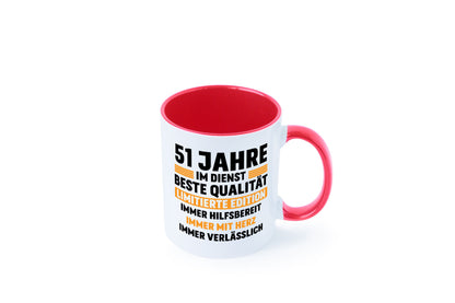 51 Jahre im Dienst | Jubiläum Arbeit lustiger Spruch Geschenk Kollegen Büro
