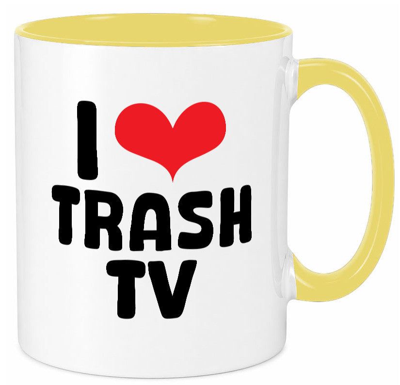 I love Trash TV | v2 lustig Humor Geschenkidee Geschenk Tasse