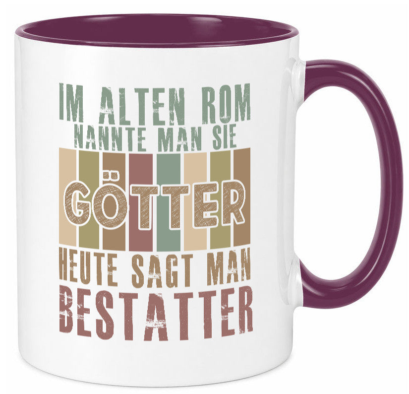 Heute sagt man: Bestatter | Bestattung Totengräber Geschenk Humor Geschenkidee