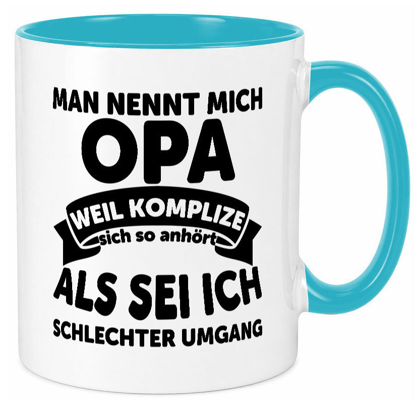 Nenn mich Opa, Komplize schlechter Umgang | Opa Witz Geschenk Familie