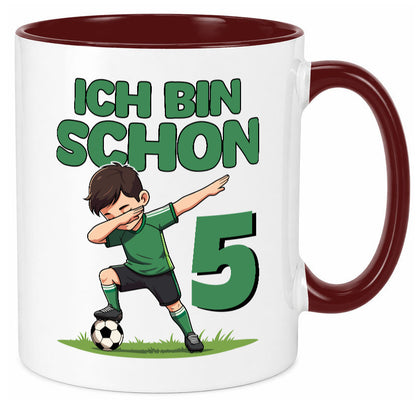 5. Geburtstag | 5 Jahre Fußballer lustiger Spruch Geschenk Geschenkidee Tasse
