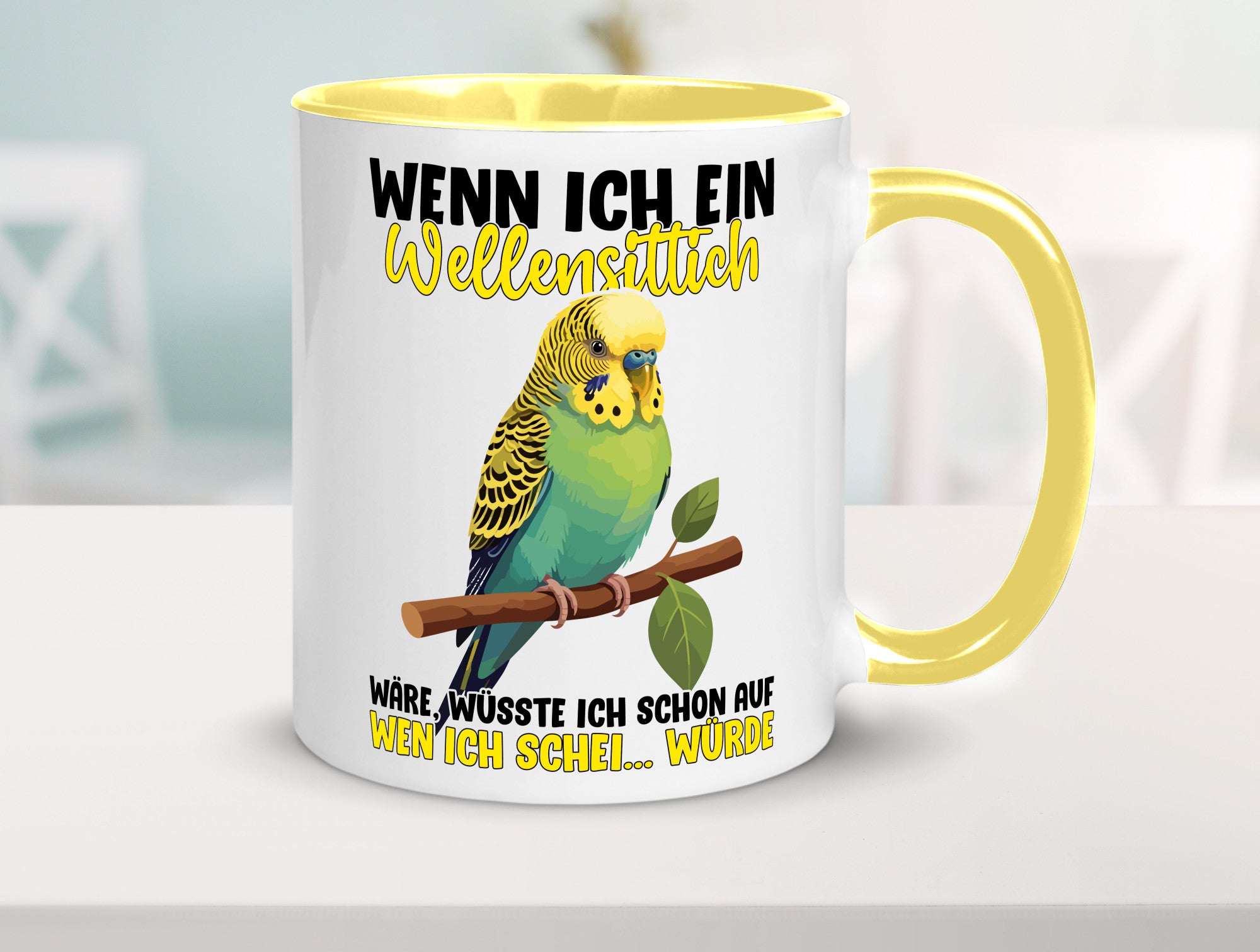 Wellensittich | Vogelbesitzer Humor Geschenkidee Tasse