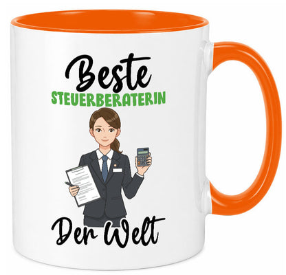 Beste Steuerberaterin | Steuer Beratung v2 Geschenkidee Humor Tasse
