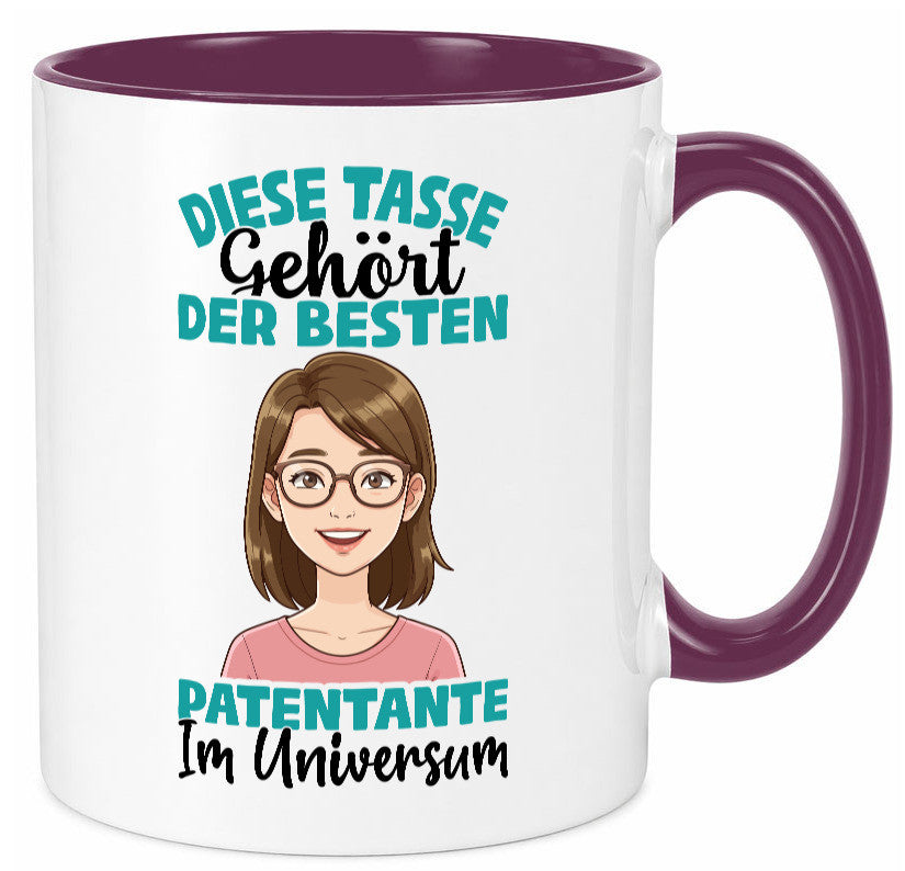Im Universum: Patentante | Beste Tante Geschenk Humor Geschenkidee lustiger Tasse