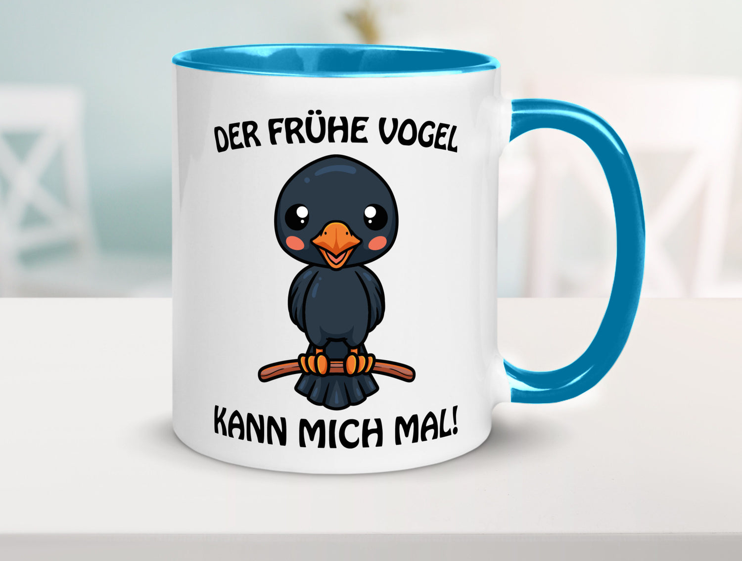Der Frühe Vogel Humor Geschenkidee Tasse