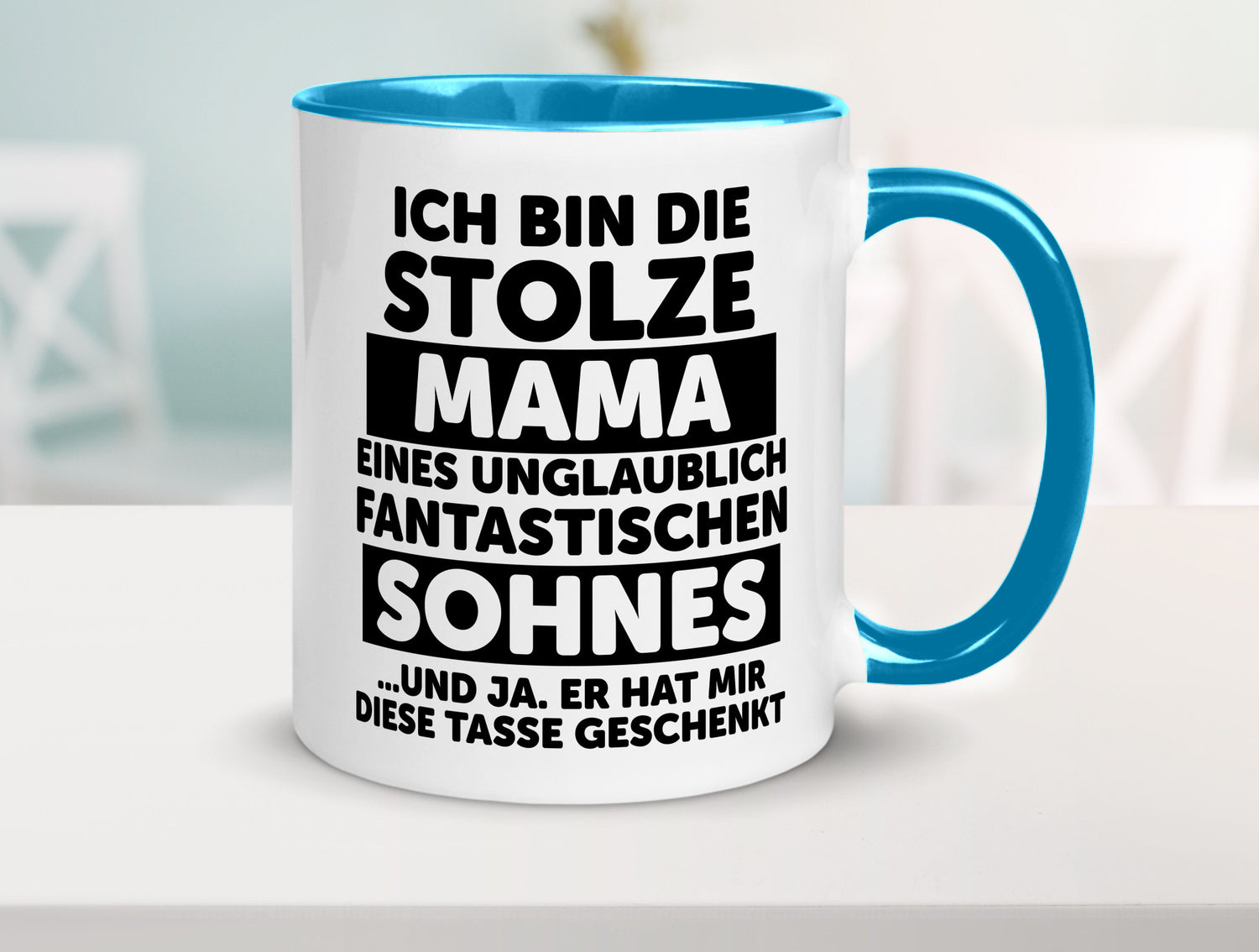 Stolze Mama | Fantastischer Sohn Beste Humor Familie Geschenkidee Tasse