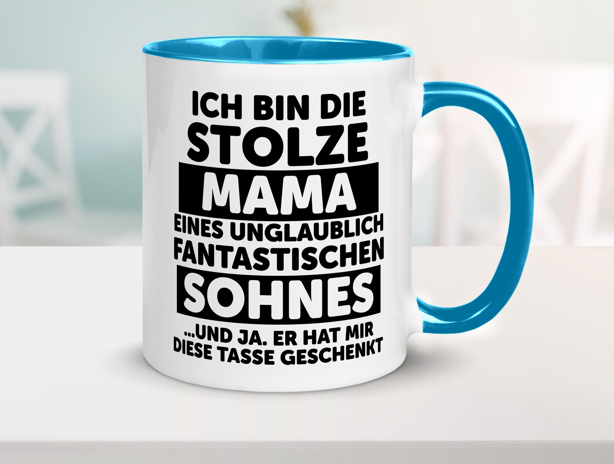 Stolze Mama | Fantastischer Sohn Beste Humor Familie Geschenkidee Tasse
