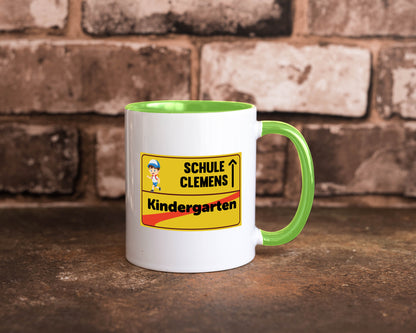 Bye Kindergarten | Schule Clemens Geschenkidee Humor Tasse