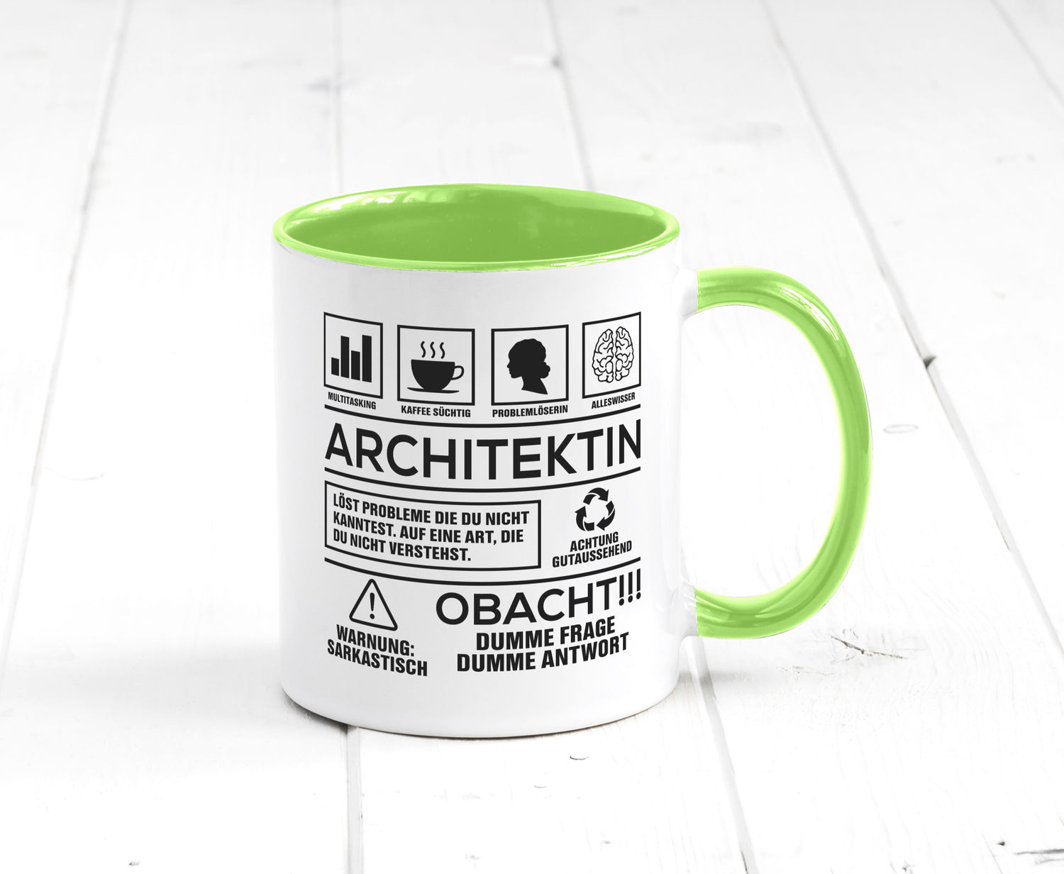 Achtung Probleme Architektin | Architektur Büro lustig Arbeit Kollegen Geschenk