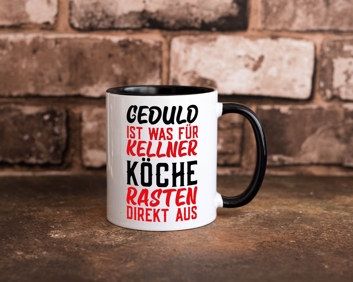 Köche rasten aus | Kellner Geduld Küchenchef Restaurant Geschenk Arbeit Tasse