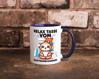 Relax Tasse: Elektromechaniker | Mechaniker Geschenk Humor Geschenkidee