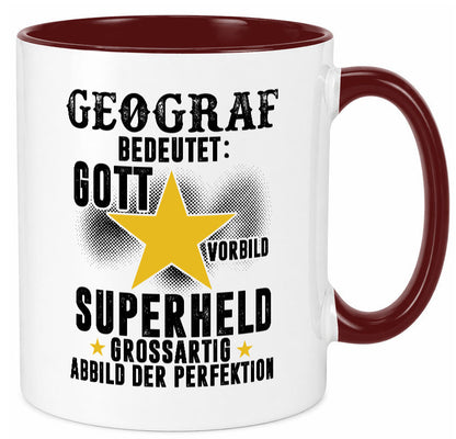 Bedeutung von Geograf | Geografie lustiger Spruch Geschenk Humor Geschenkidee