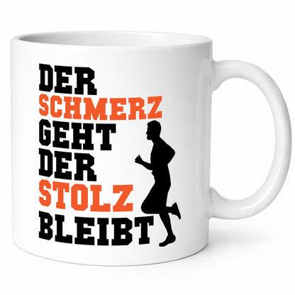 Schmerz geht, Stolz bleibt | Läufer Sport lustiger Spruch Geschenk Humor