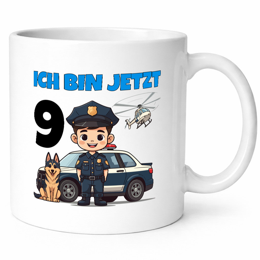 9. Geburtstag | 9 Jahre Polizei Kind Polizeiauto lustig Geschenkidee Geschenk