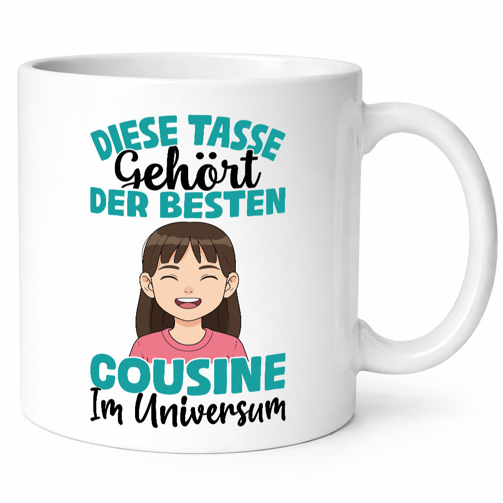Im Universum: Cousine | Familie Verwandschaft Humor Geschenkidee Tasse