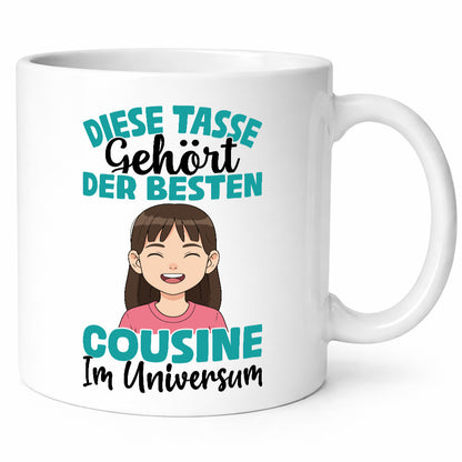 Im Universum: Cousine | Familie Verwandschaft Humor Geschenkidee Tasse