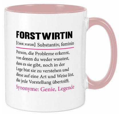 Forstwirtin | Beruf Spruch Forst Wirtin Humor Arbeit Kollegen Büro Geschenkidee