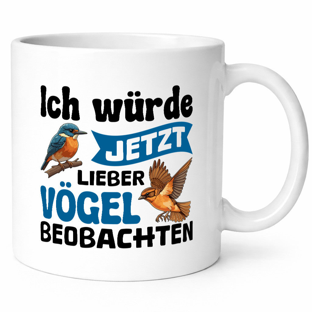 Vögel beobachten | Vogel lustig Humor Geschenkidee Geschenk Tasse