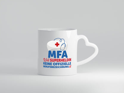 MFA Superheldin | Frauen Beruf Spruch Tasse Humor Geschenk Arbeit Kollegen Büro