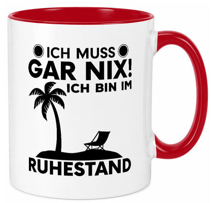 Ich bin im Ruhestand | Rentner Tasse Rente Humor Geschenkidee Jubiläum