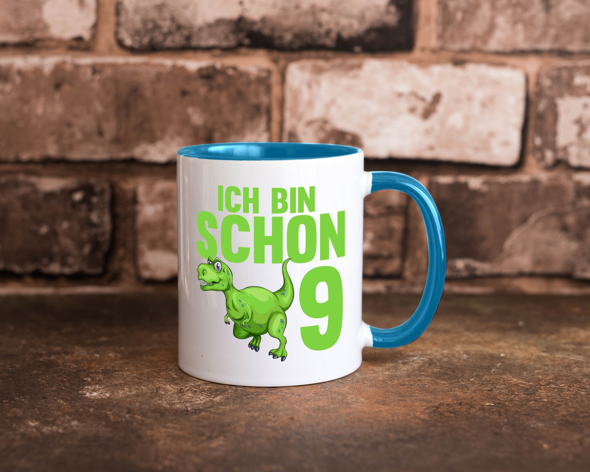 9. Geburtstag | 9 Jahre Dino Dinosaurier Geschenkidee Humor Tasse