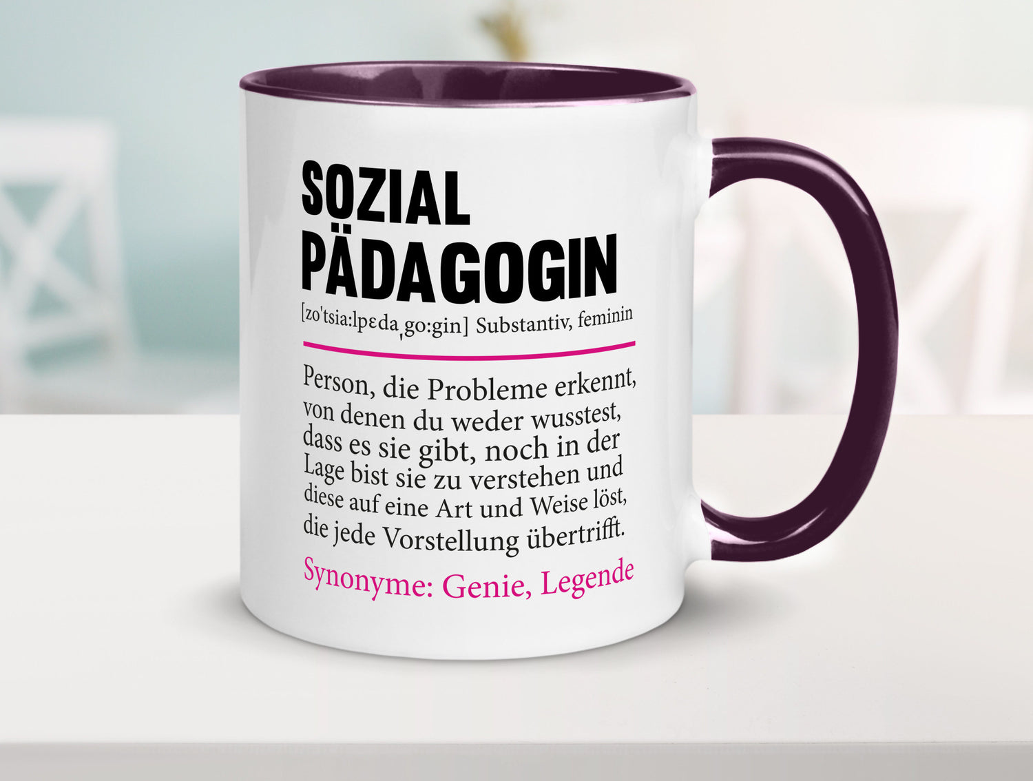 Sozialpädagogin | Spruch lustig Humor Pädagogin v2 Geschenkidee Geschenk Tasse