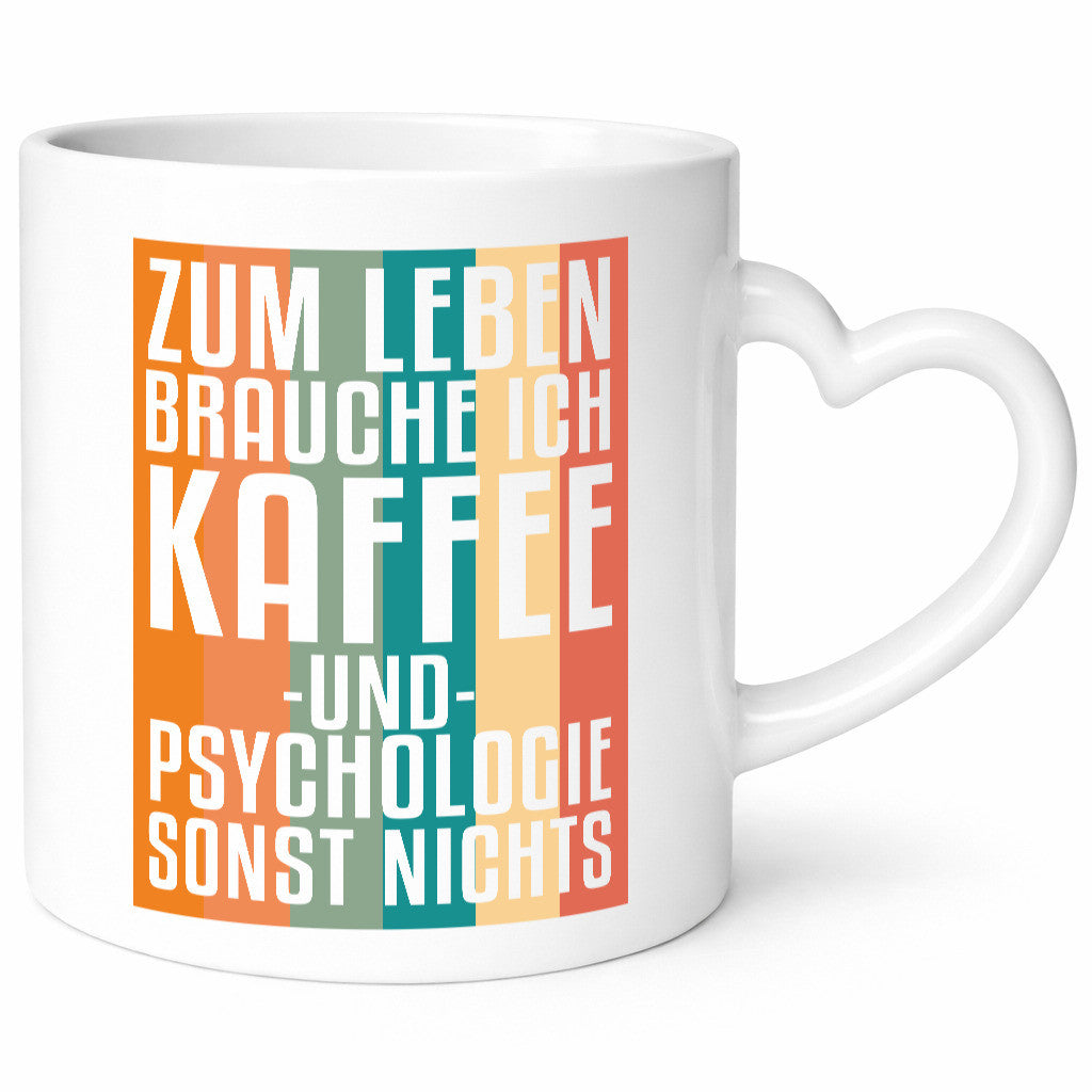 Zum Leben brauch ich Kaffee lustig Humor Geschenkidee Geschenk Tasse