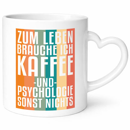 Zum Leben brauch ich Kaffee lustig Humor Geschenkidee Geschenk Tasse