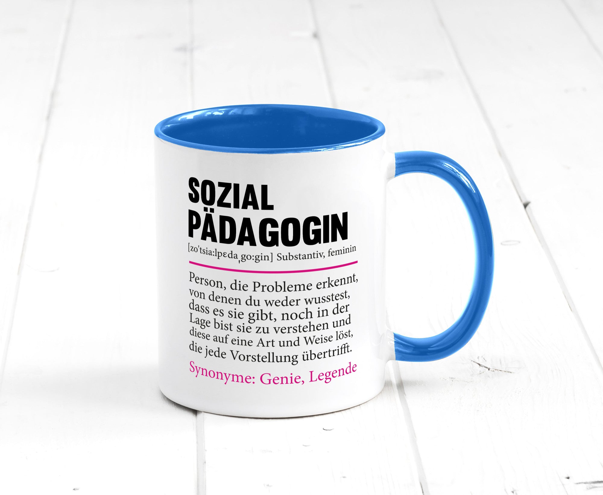 Sozialpädagogin | Spruch lustig Humor Pädagogin v2 Geschenkidee Geschenk Tasse