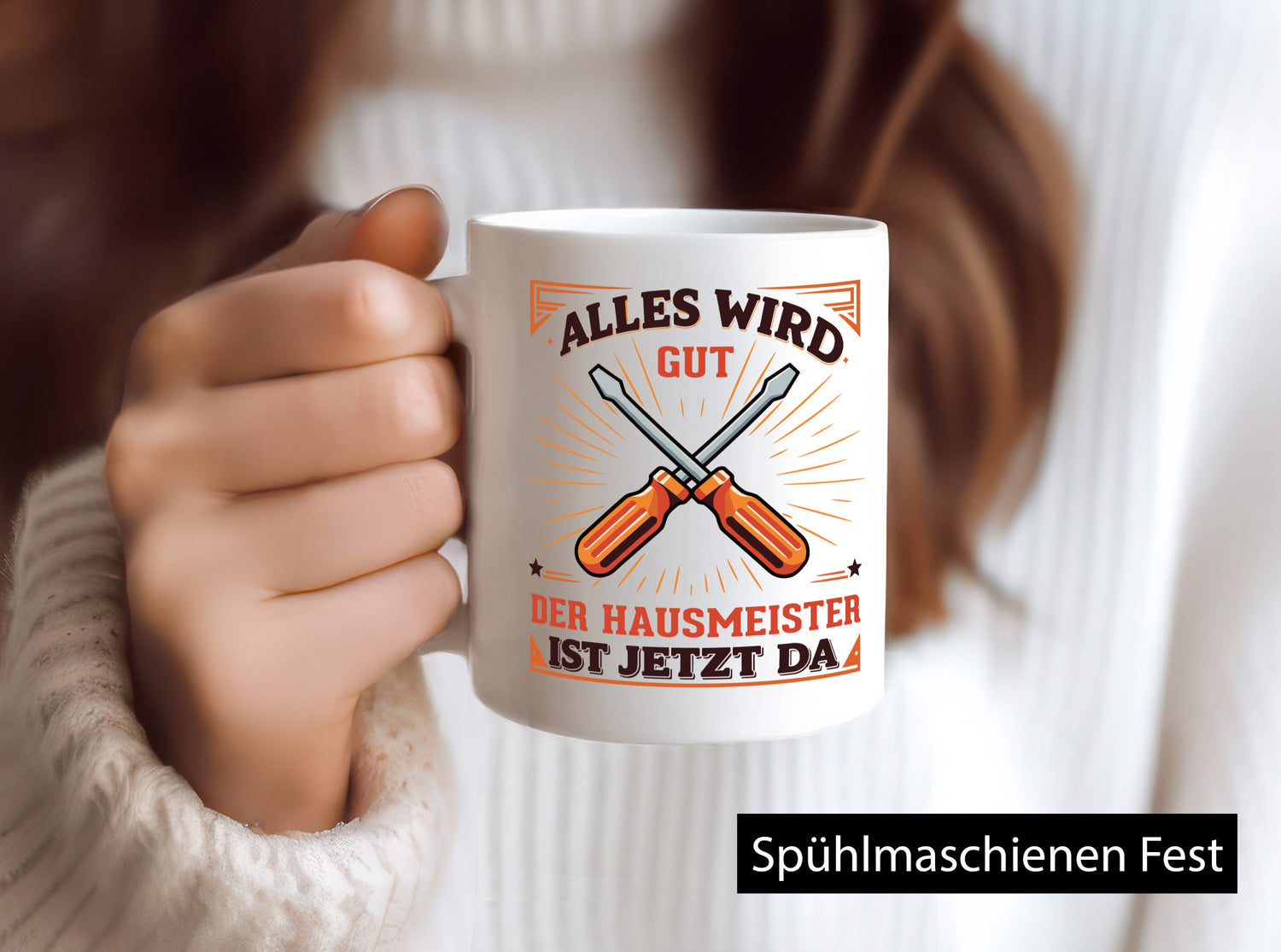 Hausmeister ist da | Facility Manager v2 Geschenk Humor Geschenkidee lustiger