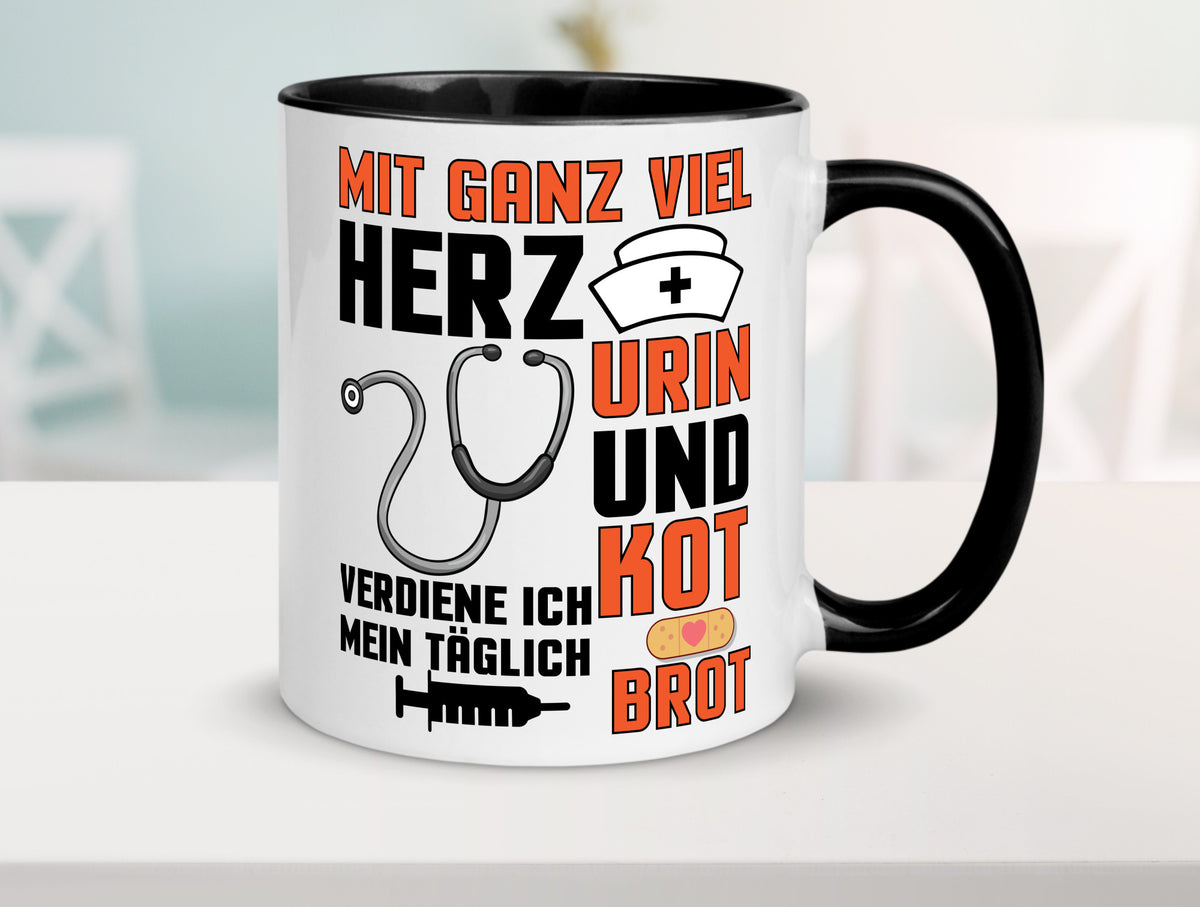 Verdiene mein Täglich Brot | Krankenschwester Krankenhaus lustiger Spruch Tasse