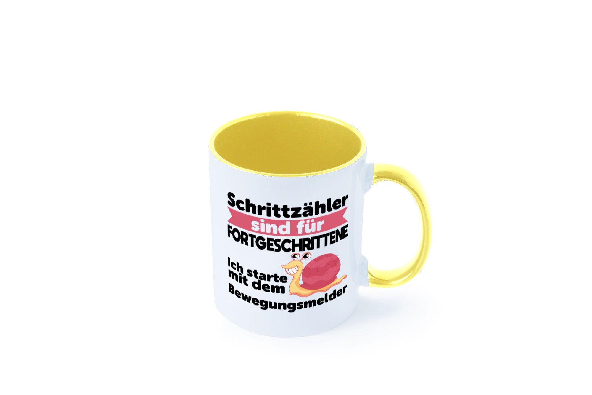 Schrittzähler Fortgeschrittene, Bewegungsmelder | Schnecke Geschenk Humor