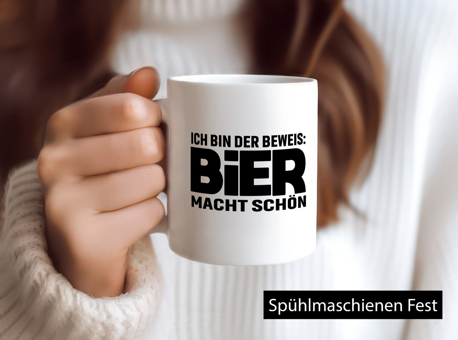 Ich bin der beweis Bier macht schön | Bierliebhaber Geschenk Humor Geschenkidee