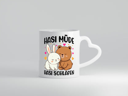 Hasi Müde | schlafen Kaninchen Häschen v2 lustiger Spruch Geschenk Humor