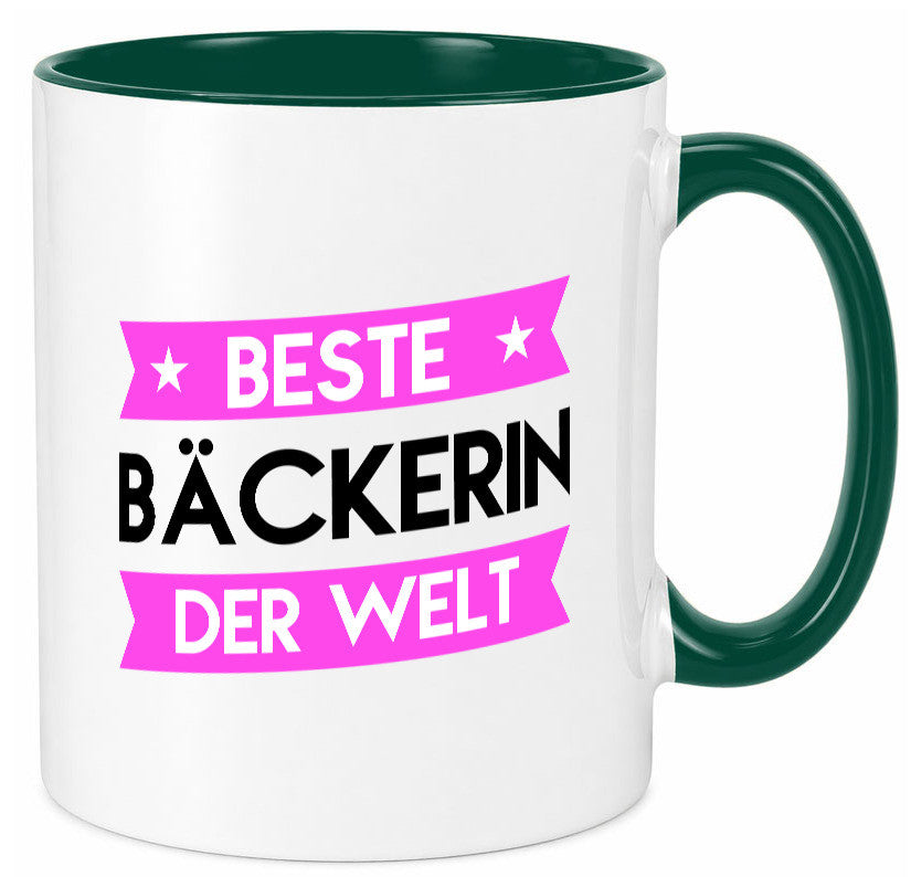 Beste Bäckerin | Bäckerei Frauen Backen lustig Humor Geschenkidee Geschenk Tasse