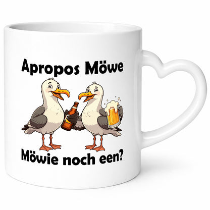 Apropos Möwe | Möwie noch een Norddeutsch Plattdeutsch lustiger Spruch Geschenk