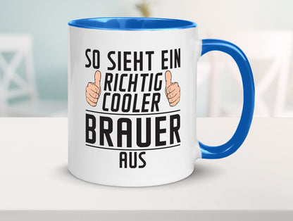 Richtig Cooler Brauer | Bier Brauerei Humor Geschenkidee Tasse