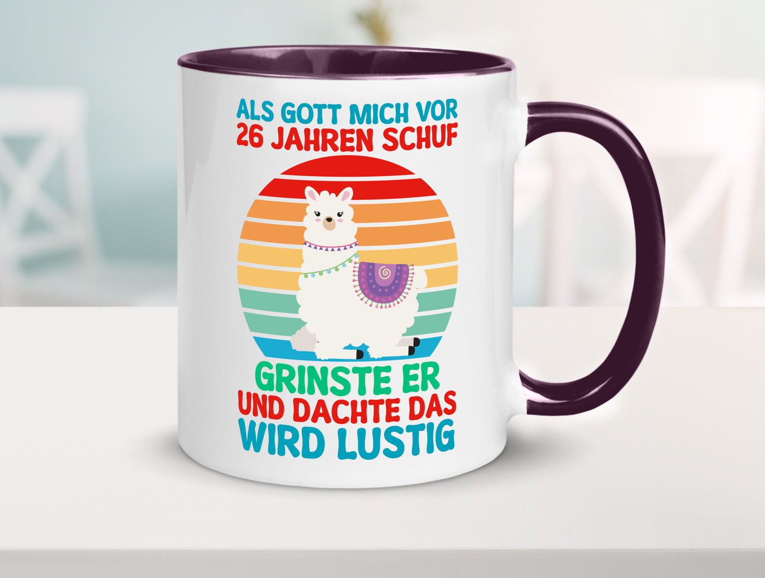 26. Geburtstag | 26 Jahre Gut Schuf mich Lama v2 lustiger Spruch Geschenk