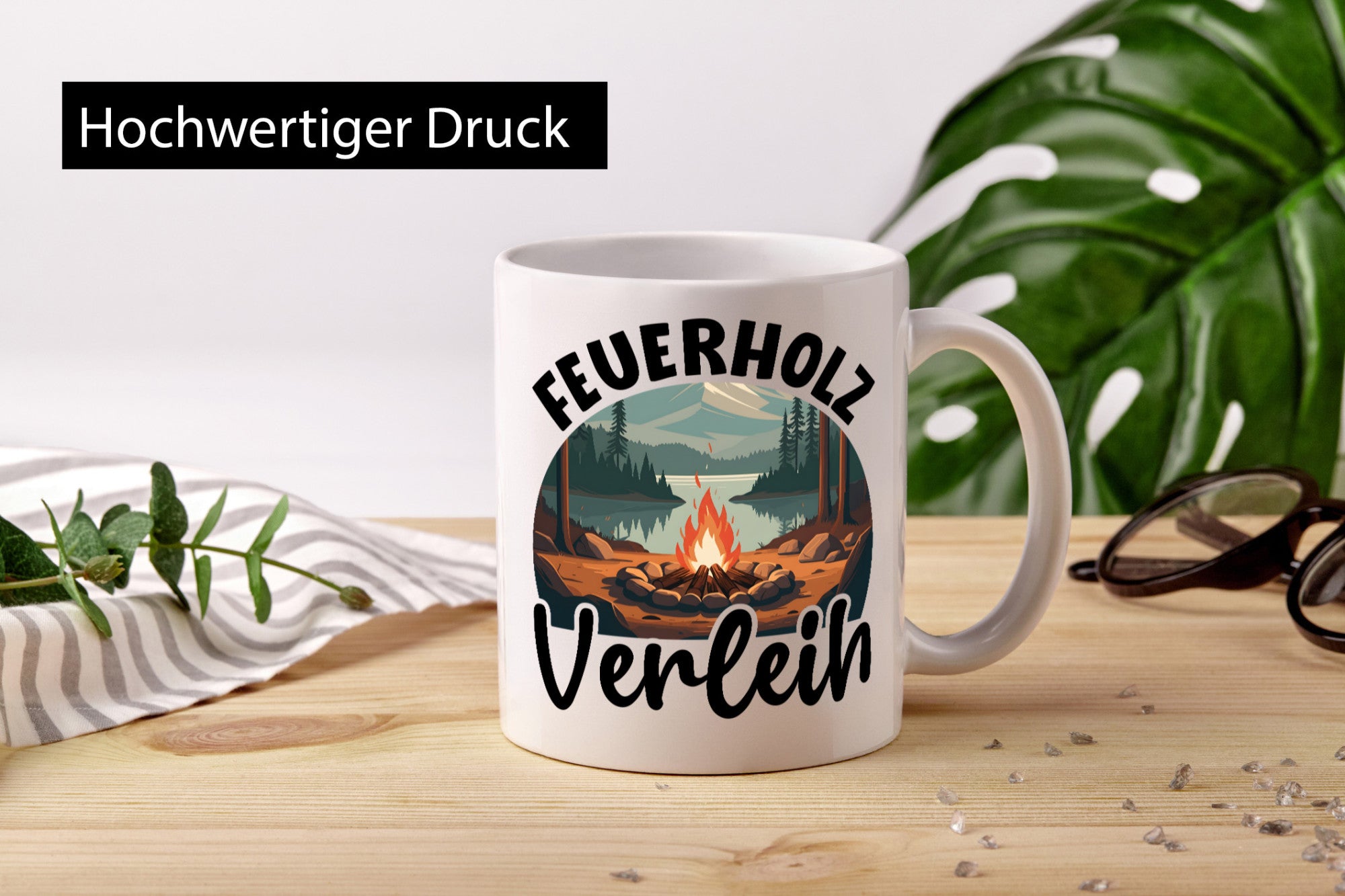 Feuerholz Verleih | Brennholz Wald Forster Geschenkidee Humor Tasse