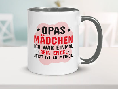 Opas Mädchen | Trauer Tasse Abschied Enkelin lustig Familie Geschenkidee